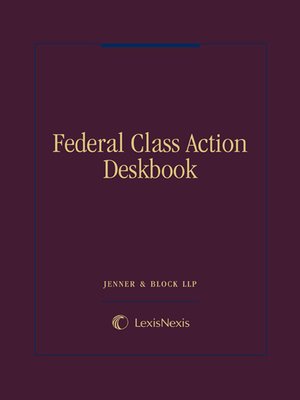 cover image of Federal Class Action Deskbook